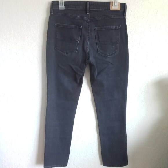 LEVI'S DENIZEN MID RISE SLIM BLACK JEANS - Picture 2 of 8